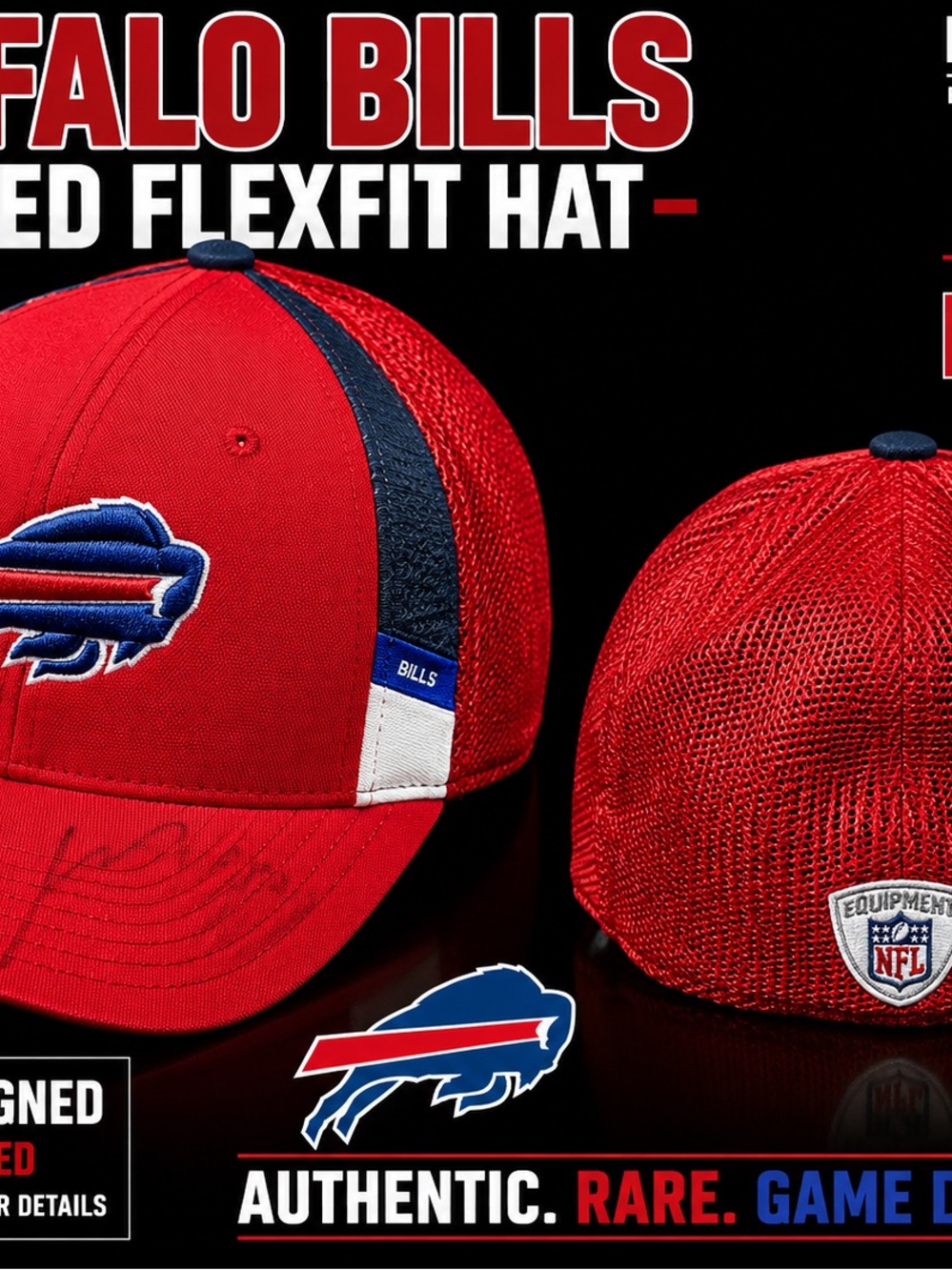 Buffalo Red Flexfit Mesh Cap